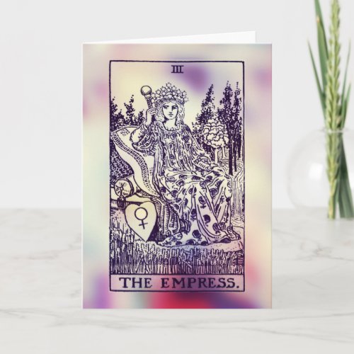 The Empress Tarot Card Greeting Card