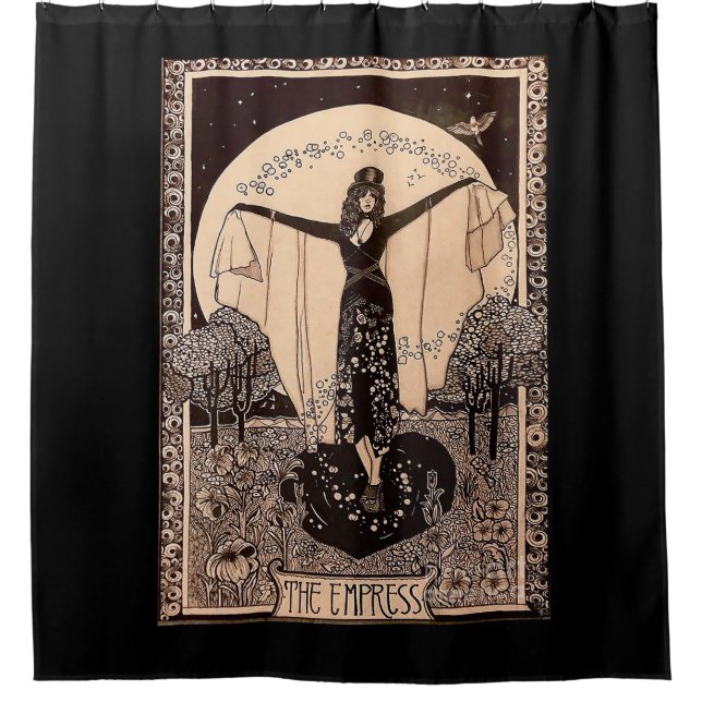 The Empress Tarot Card Shower Curtain (Front)