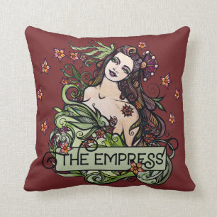 The Empress Tarot Card Throw Pillow