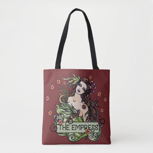 The Empress Tarot Card Tote Bag (Front)