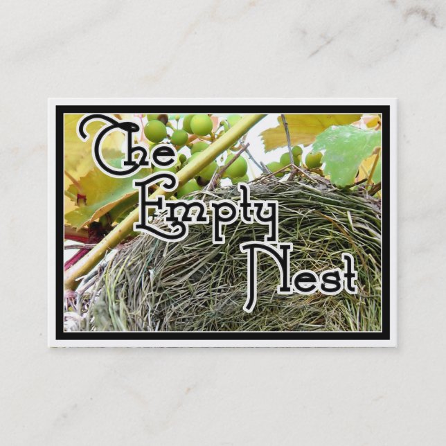 The Empty Nest Business Card (Front)