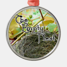 The Empty Nest Metal Ornament