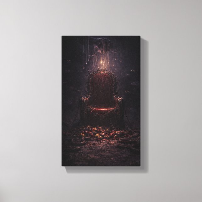 The Empty Throne of Fate Canvas Print (Front)