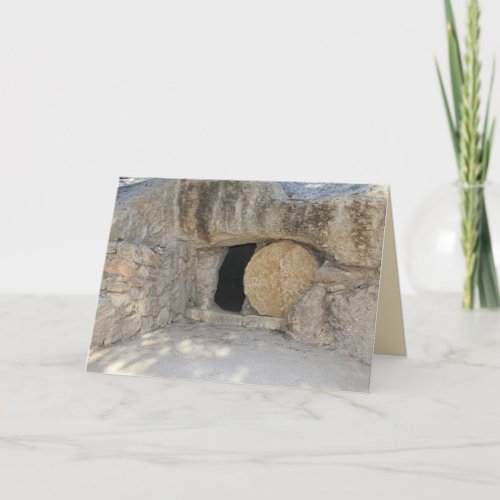 The Empty Tomb of Jesus Christ on Blank Card