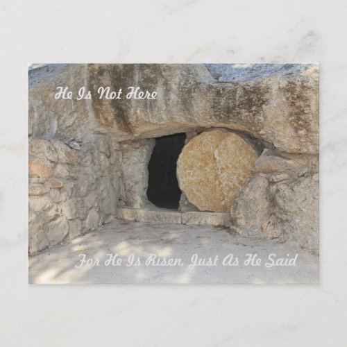 The Empty Tomb of Jesus Christ on Postcard