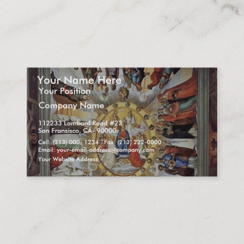 The Empyrean And Figures From The Eight Heavens Business Card Templates