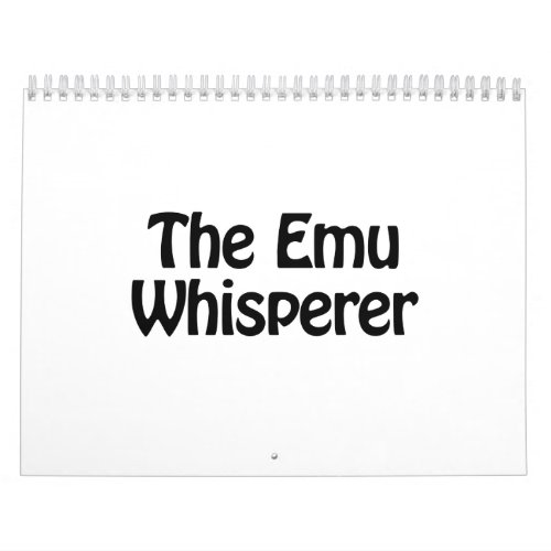 the emu whisperer calendar