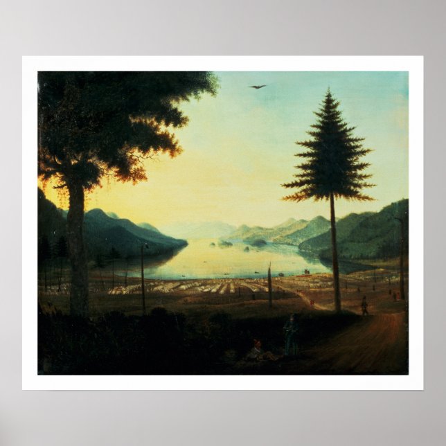 The Encampment at Lake George, New York, 1759 (oil Poster (Front)