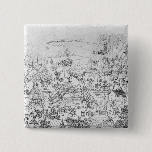 The Encampment of King Henry VIII at Marquison Pinback Button (Front)