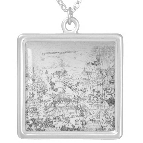 The Encampment of King Henry VIII at Marquison Silver Plated Necklace