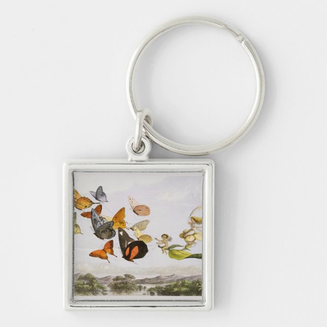 The Enchanted Carriage of the Fairy Queen (1870)  Keychain (Front)