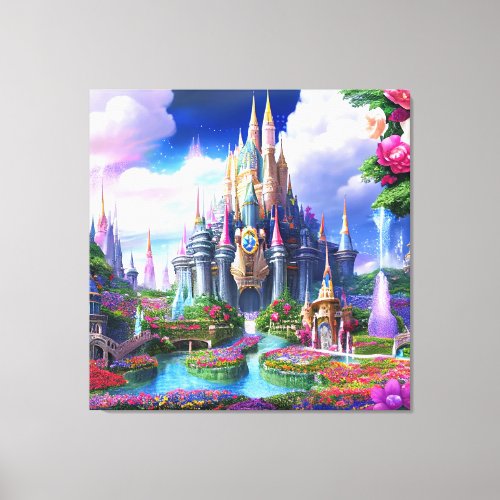 The Enchanted Castle A Place of Beauty and Wonder Canvas Print