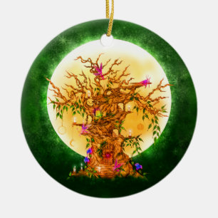 The Enchanted Faerie Tree Yule Ornament