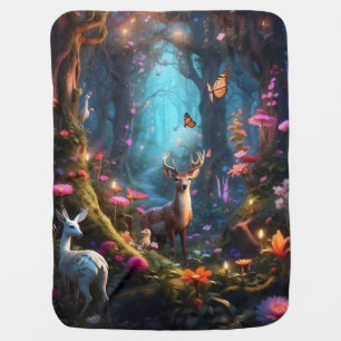 The Enchanted Forest a Mystical Oasis Baby Blanket