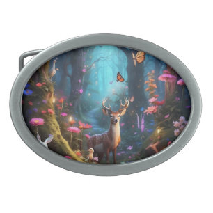 The Enchanted Forest a Mystical Oasis Belt Buckle