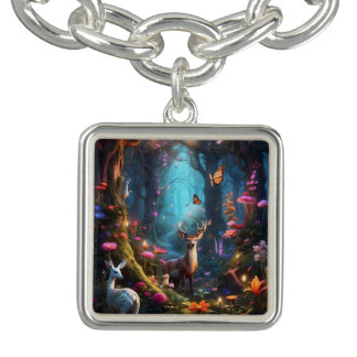 The Enchanted Forest a Mystical Oasis Bracelet