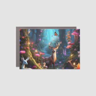 The Enchanted Forest a Mystical Oasis Car Magnet