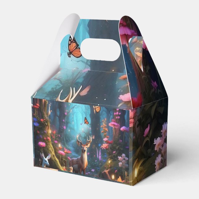 The Enchanted Forest a Mystical Oasis Favor Boxes (Front Side)