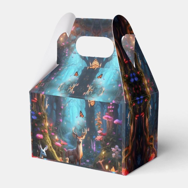 The Enchanted Forest a Mystical Oasis Favor Boxes (Front Side)