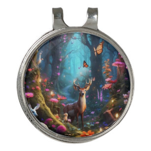 The Enchanted Forest a Mystical Oasis Golf Hat Clip