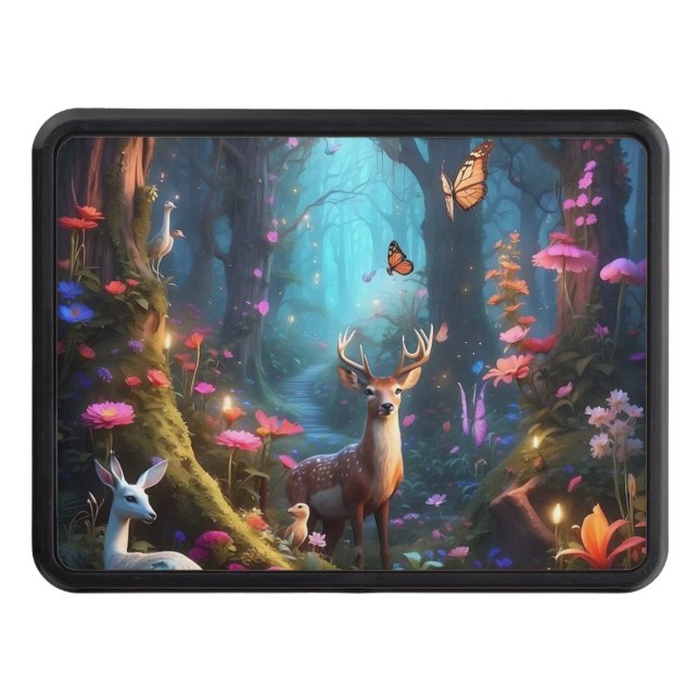 The Enchanted Forest a Mystical Oasis Hitch Cover (Front)