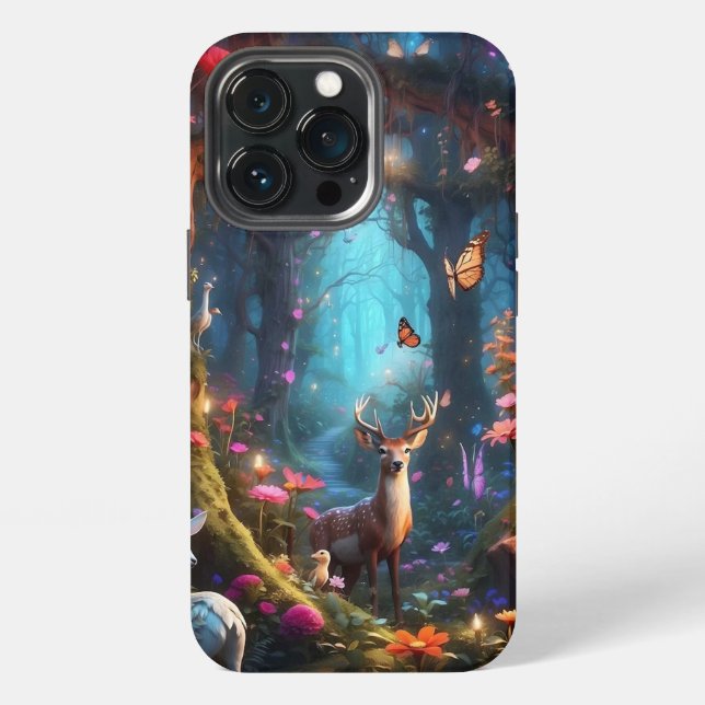 The Enchanted Forest a Mystical Oasis iPhone Case (Back)