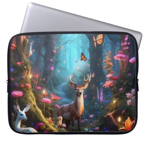 The Enchanted Forest a Mystical Oasis Laptop Sleeve
