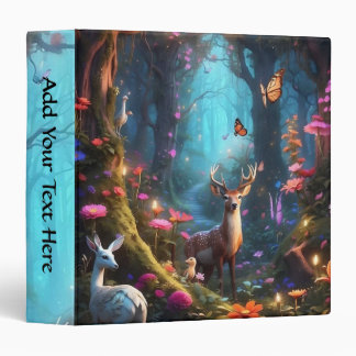The Enchanted Forest a Mystical Oasis Personal 3 Ring Binder