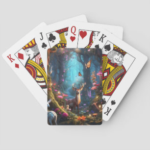 The Enchanted Forest a Mystical Oasis Poker Cards