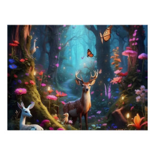 The Enchanted Forest a Mystical Oasis Poster