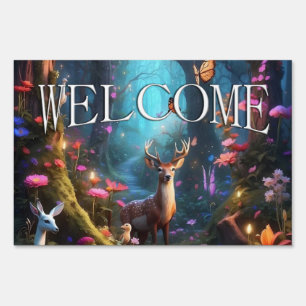 The Enchanted Forest a Mystical Oasis Welcome Sign