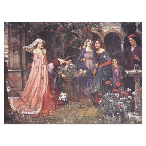 The Enchanted Garden by John William Waterhouse Tissue Paper