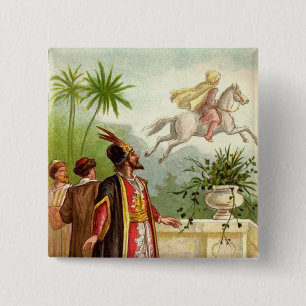 The Enchanted Horse Scheherazade's Tale Pinback Button