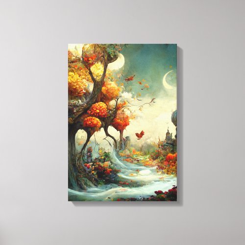 The Enchanted Lands of Autumn Canvas Print