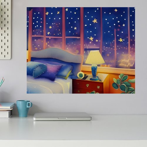 The Enchanted Night  Digital Art Poster