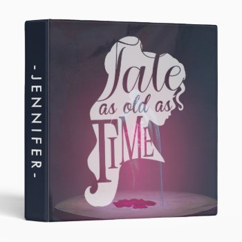 The Enchanted Rose | Tale As Old As Time 3 Ring Binder by DisneyPrincess at Zazzle