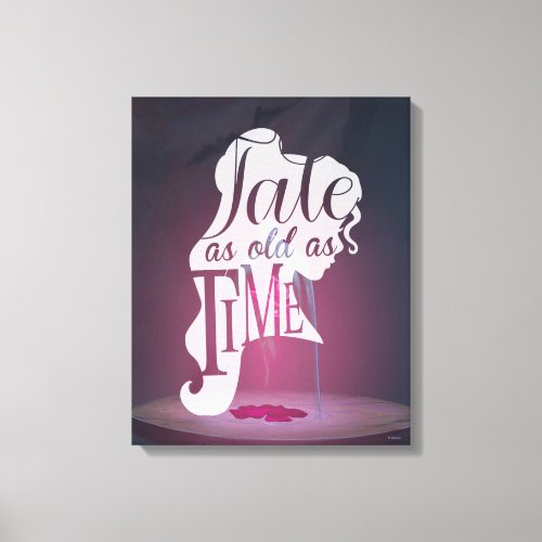 The Enchanted Rose  Tale As Old As Time Canvas Print