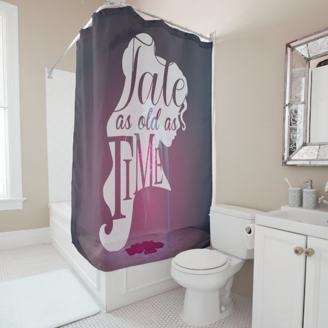 The Enchanted Rose | Tale As Old As Time Shower Curtain (In Situ)
