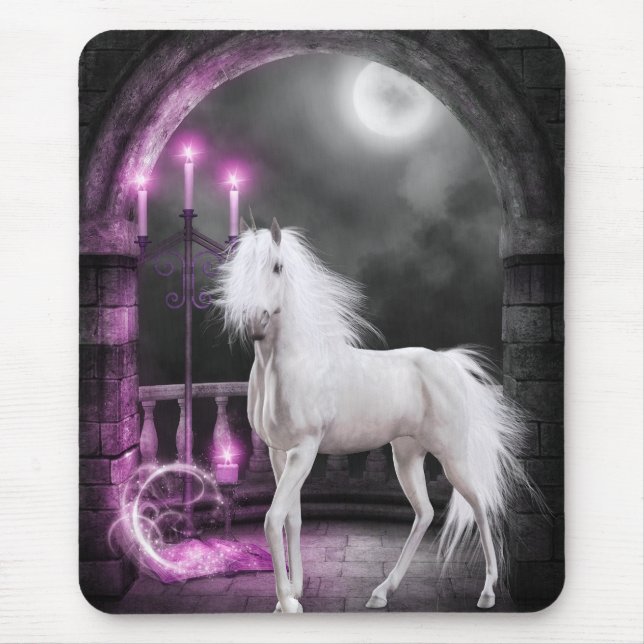 The Enchanted Unicorn Mouse Pad (Front)