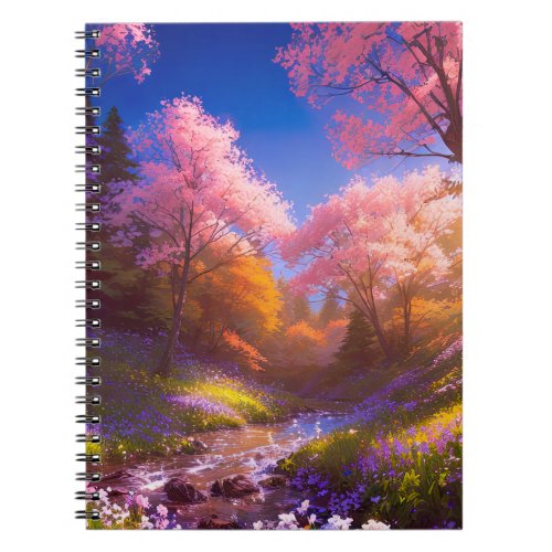The Enchanting Journey of a Charming Stream Notebook