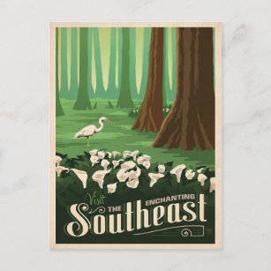 The Enchanting Southeast   United States Postcard
