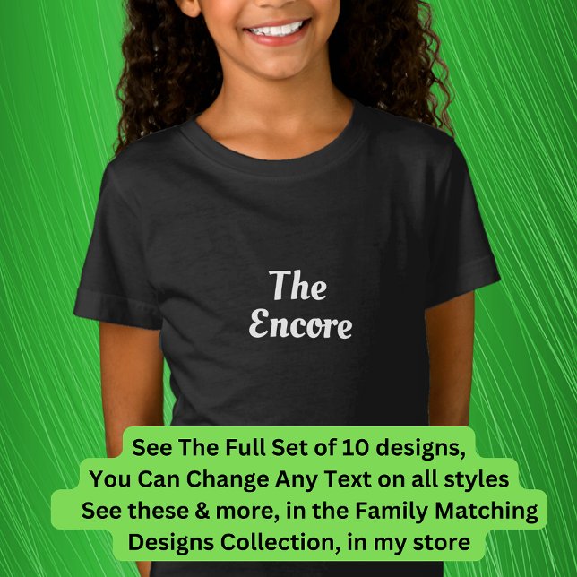 The  Encore Mic Drop etc Matching Music Family  T-Shirt (Creator Uploaded)
