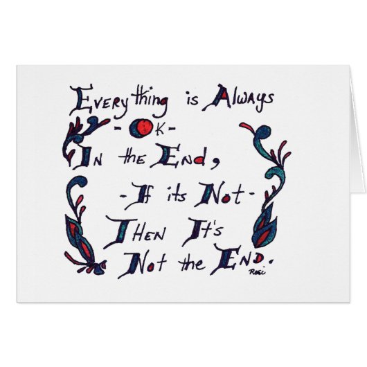 The End Card (Front Horizontal)