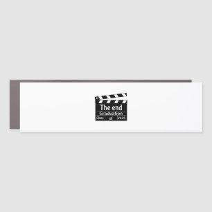 The End Graduation 2025 Cinema Graduate  Car Magnet