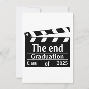 The End Graduation 2025 Cinema Graduate  Invitation