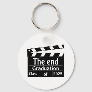 The End Graduation 2025 Cinema Graduate Keychain