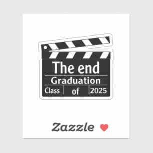 The End Graduation 2025 Cinema Graduate Sticker