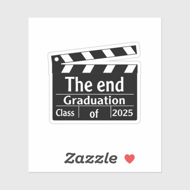 The End Graduation 2025 Cinema Graduate  Sticker (Sheet)