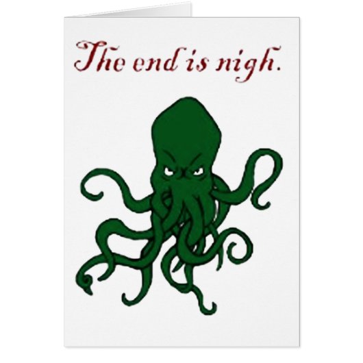 The End Is Nigh Cards (Front)
