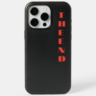 THE END Minimalist Black iPhone 15 Pro Max Case
